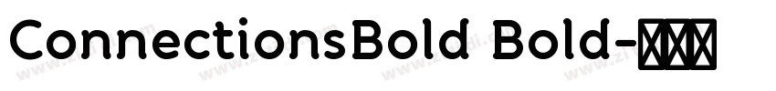 ConnectionsBold Bold字体转换